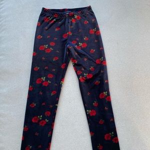 Janie & Jack Girls Velvet Leggings